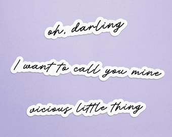 Powerless Quote Stickers, Oh Darling Sticker, Powerless Quote, Kai Azer Quote, Fantasy Sticker for Kindle, Powerless Sticker, Kai Azer,