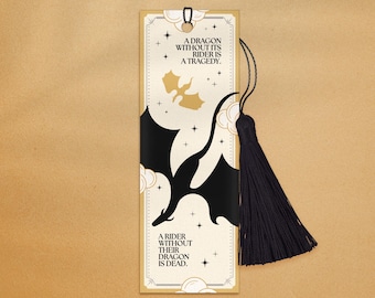 Fourth Wing A Rider Without It's Dragon Bookmark, Fantasy Reader Bookmark, Dragons Bookmark, Romantasy Reader Bookmark, Onyx Storm Bookmark
