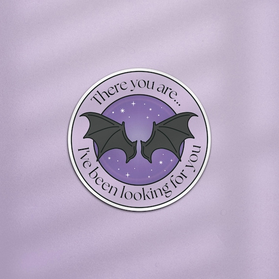 There You Are I've Been Looking For You ACOTAR Kindle Sticker, ACOTAR Sticker, Batboy Sticker, Fantasy Book Lover Gift, Romantasy Sticker
