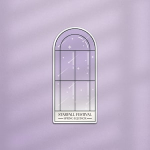 Pegatina para Kindle de ACOTAR del Festival de la Lluvia de Estrellas, pegatina de ACOTAR, pegatina de la Corte Nocturna de la Lluvia de Estrellas, regalo para amantes de los libros de fantasía, pegatina de Romantasy para Kindle
