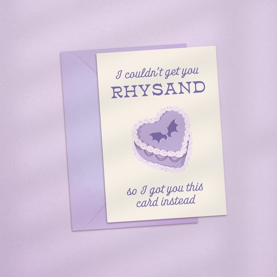 I Couldn't Get You Rhysand/Cassian/Azriel For Your Birthday, ACOTAR Themed Valentines Card, Book Boyfriend Card, Cute Bookish Birthday Card