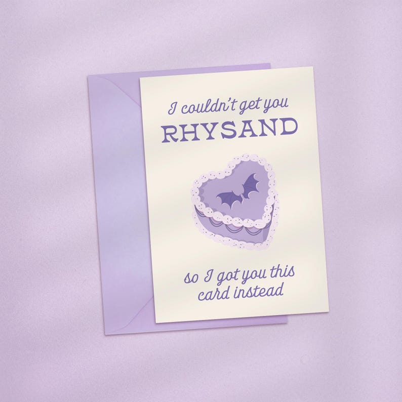 I Couldn't Get You Rhysand/Cassian/Azriel For Your Birthday, ACOTAR Themed Valentines Card, Book Boyfriend Card, Cute Bookish Birthday Card Rhysand