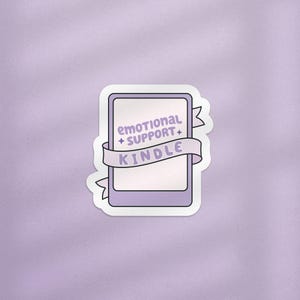 Pegatinas de apoyo emocional para Kindle, pegatinas relacionadas con libros, pegatinas de lectura, pegatinas de libros bonitos, regalo de libros, pegatinas de libros, pegatinas para Kindle