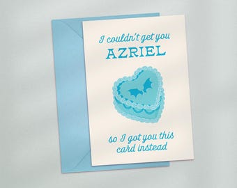 I Couldn't Get You Azriel/Rhysand/Cassian For Your Birthday, ACOTAR Themed Valentines Card, Book Boyfriend Card, Bat Boys Book Birthday Card