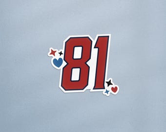 Nummer 81, sticker verwarmde rivaliteit, sticker Ilya en Shane, sticker Hollander en Rozanvo, sticker ijshockey,