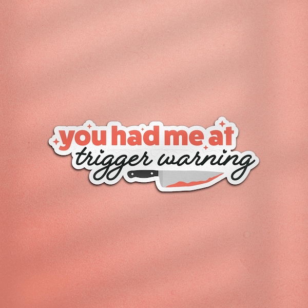 Trigger Warning Kindle Sticker, Spicy Book Related Sticker, Smut Related Book Sticker, Morally Grey Sticker, Dark Romance Spicy Book Sticker