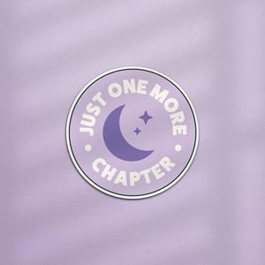 Nog maar één hoofdstuk Kindle-sticker, boekgerelateerde sticker, leesstickers, leuke boekstickers, boekcadeau, leesgrage sticker, Kindle-sticker