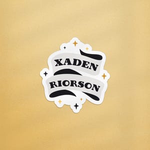 Xaden Riorson Sticker, Fourth Wing Sticker, Xaden Sticker, Fantasy Sticker for Kindle, Fantasy Book Sticker, Onyx Storm, Fantasy Sticker
