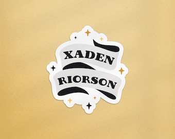 Xaden Riorson Sticker, Fourth Wing Sticker, Xaden Sticker, Fantasy Sticker for Kindle, Fantasy Book Sticker, Onyx Storm, Fantasy Sticker