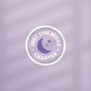Adesivo Kindle "Just One More Chapter", adesivo relativo ai libri, adesivi per la lettura, adesivi carini per libri, regalo per libri, adesivo per lettori, adesivo per Kindle