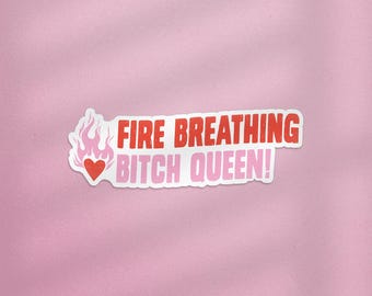 Vuurspuwende teef koningin troon van glas Kindle sticker, TOG sticker, Fireheart sticker, sticker fantasieboek, boek cadeau, Aelin sticker