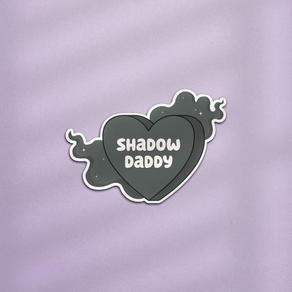 Shadow Daddy Heart Sticker, Romantasy Kindle Sticker, ACOTAR Sticker, Fantasy Book Gift, Rhysand Sticker, Dorian Sticker, Kingfisher Sticker