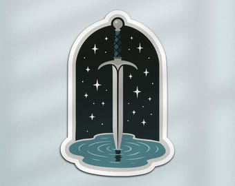Quecksilber Aufkleber, Romantasy Kindle Sticker, Quecksilber Aufkleber, Fantasy-Buch Geschenk, Eisvogel Aufkleber, Fantasy Aufkleber und Schwert Aufkleber