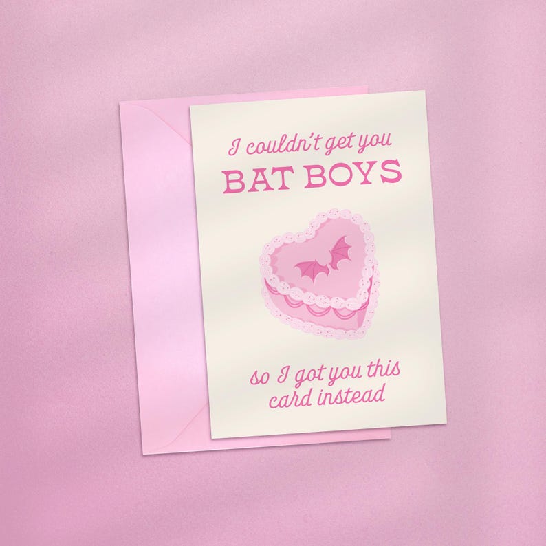 I Couldn't Get You Rhysand/Cassian/Azriel For Your Birthday, ACOTAR Themed Valentines Card, Book Boyfriend Card, Cute Bookish Birthday Card Bat Boys