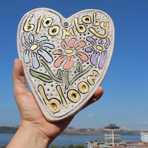 Handmade wall art.Ceramic wall decor.Unique gift design.Modern ceramic.Ceramic tree of life with a message,special and unique gift idea.