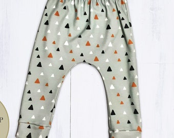 Ready To Ship. 100% Organic Cotton Baby Toddler Harem Pants