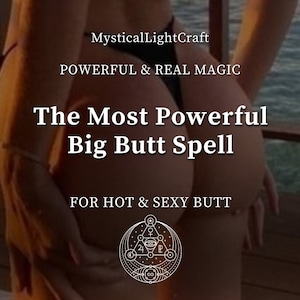 Big Butt Spell, Buttock Enlargement, Tightening and Shaping