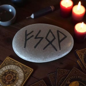 Runic Abundance Stone: Wealth, Protection, Joy