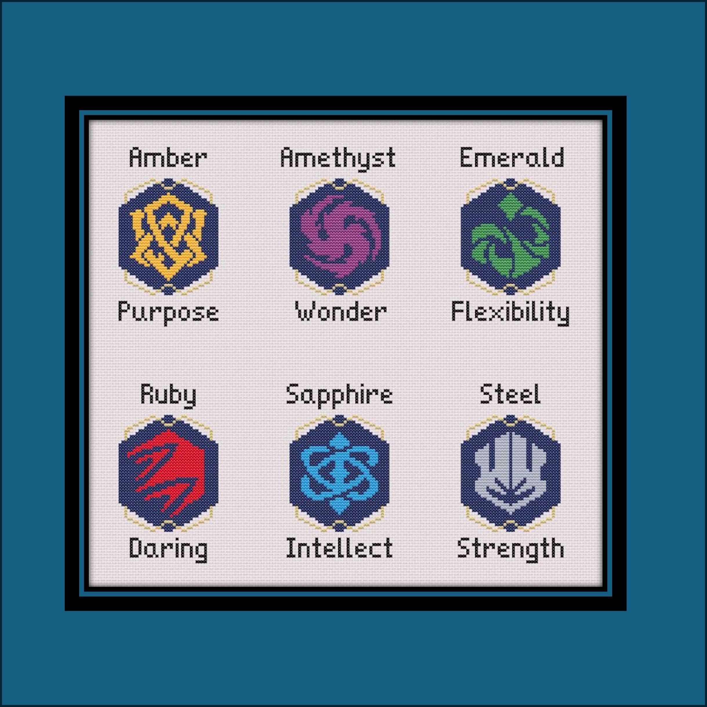 Lorcana Inks Cross Stitch PATTERN - Etsy
