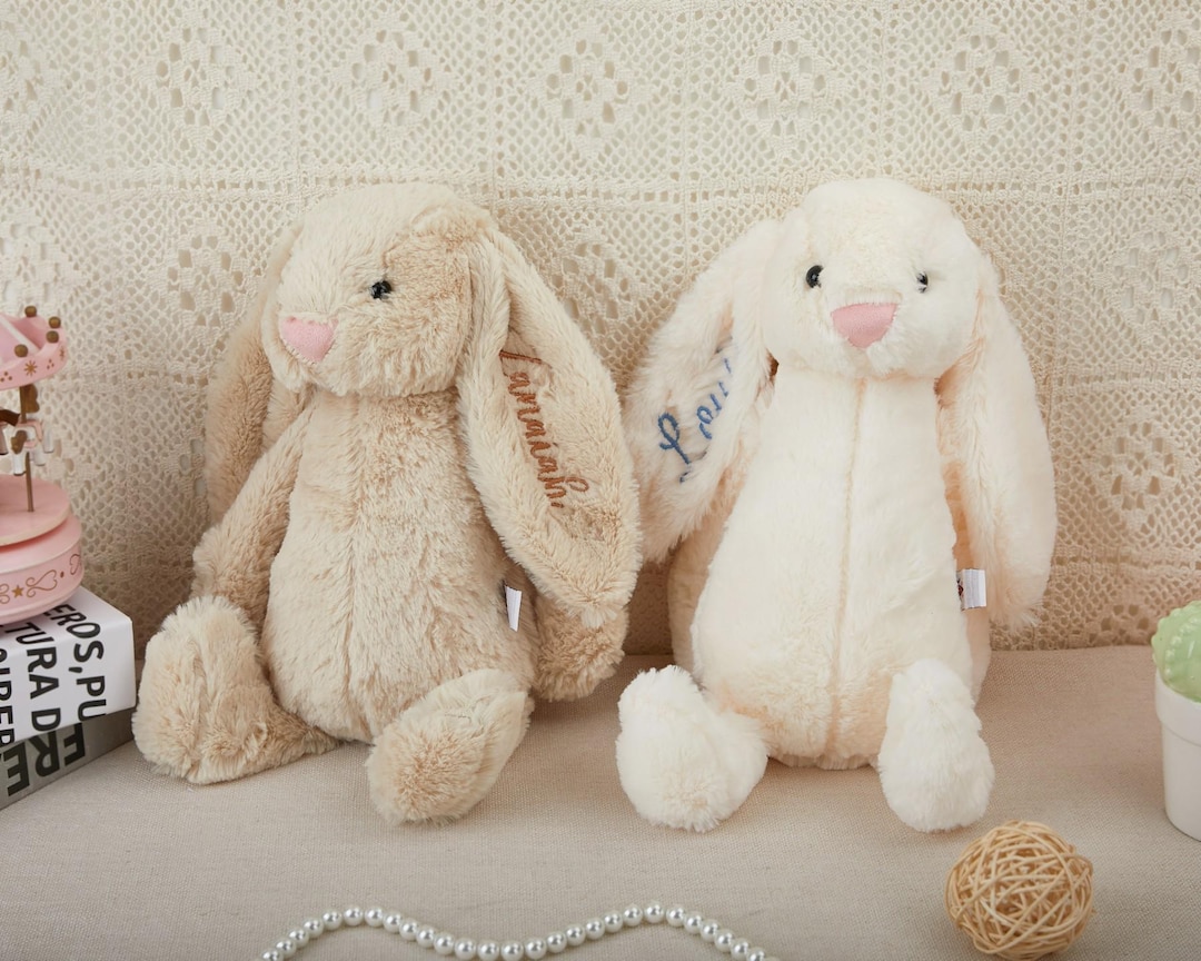Personalized Embroidered Bunny Rabbit, Personalised Bunny Rabbit Toy ...
