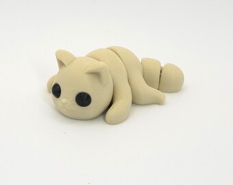 Baby Cat| Cute Fidget Toy | 3D Printed Animal | Fidget Animal | Articulated Animal Friend | Sensory Pet | Desk Toy | Stress Toy