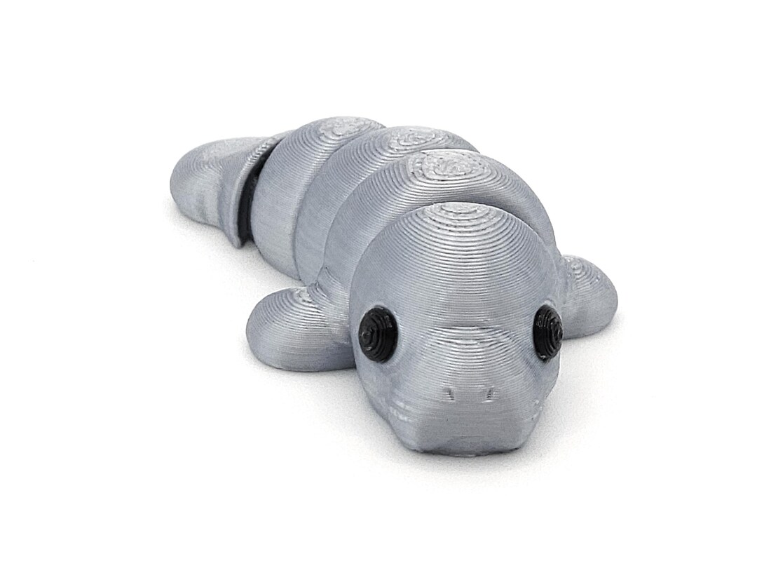 3D Printed Articulated Slug JUMBO/Medium Fidget Toy Slinky