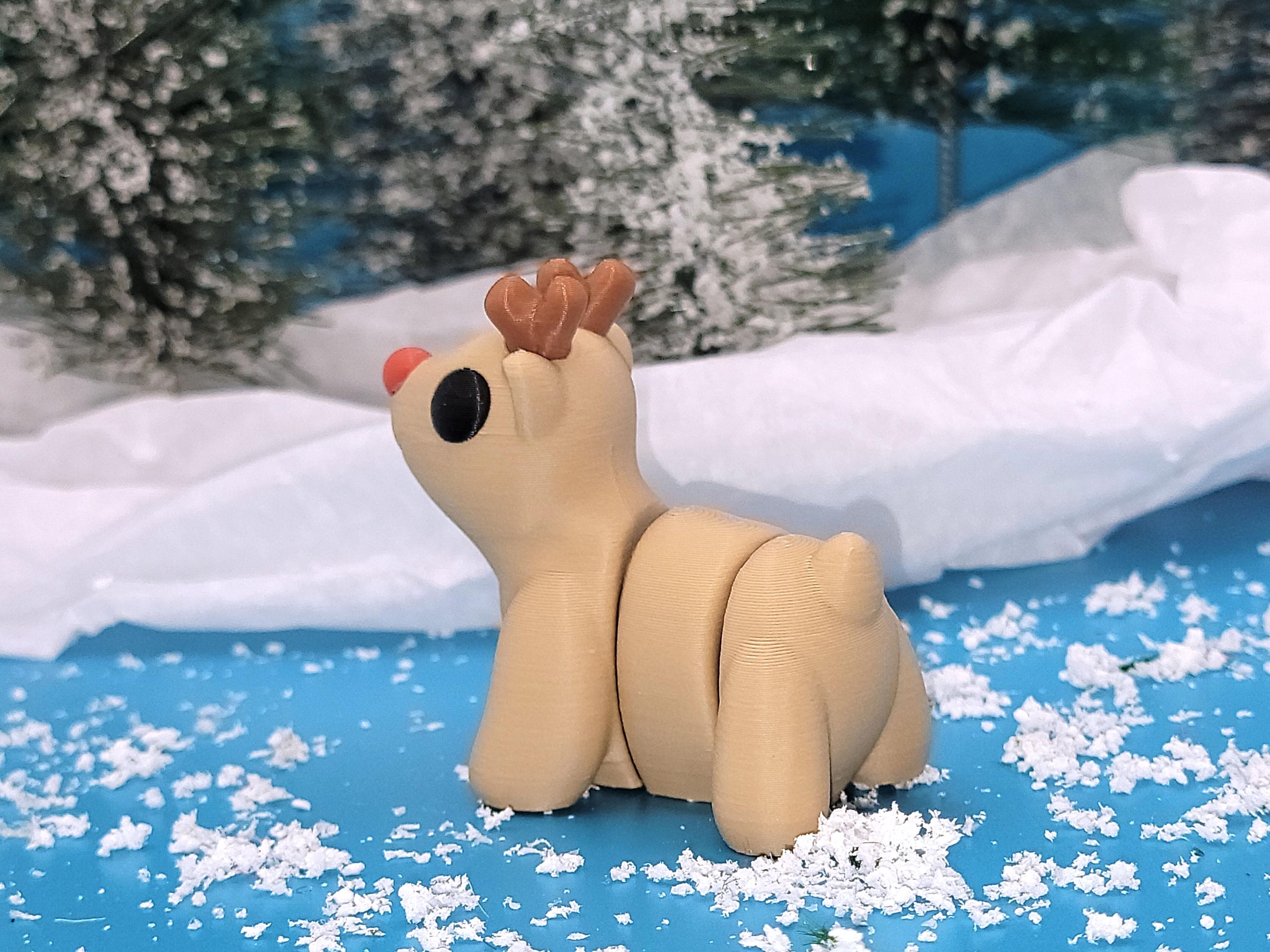 Musical Fidget Rudolph Rudolph Red Nose Reindeer Fidget Toy Desk Pet Christmas Gift for Kid ...
