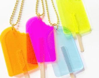 Kids Popsicle Necklace, Trendy Necklace for Kids