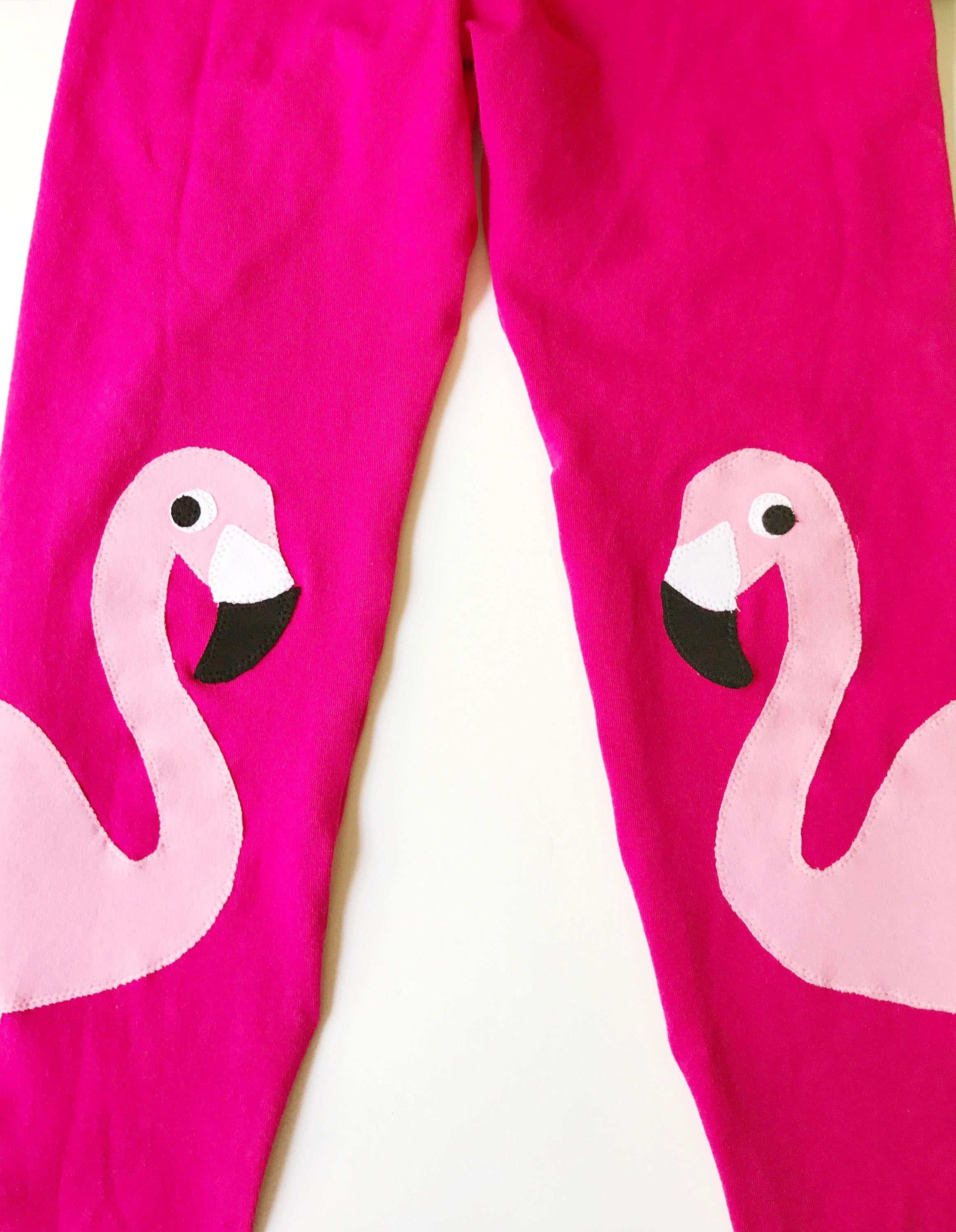 Buttery Soft Gorgeous Pink Flamingos Plus Size Leggings - 3X-5X
