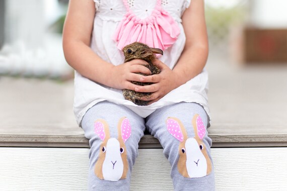 Bunny Leggings, Kids Rabbit Leggings 