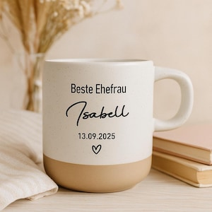 Mugs en céramique personnalisés avec votre texte, cadeaux de fiançailles, cadeaux de mariage pour couple, cadeaux de mariée, cadeau pour mari et femme