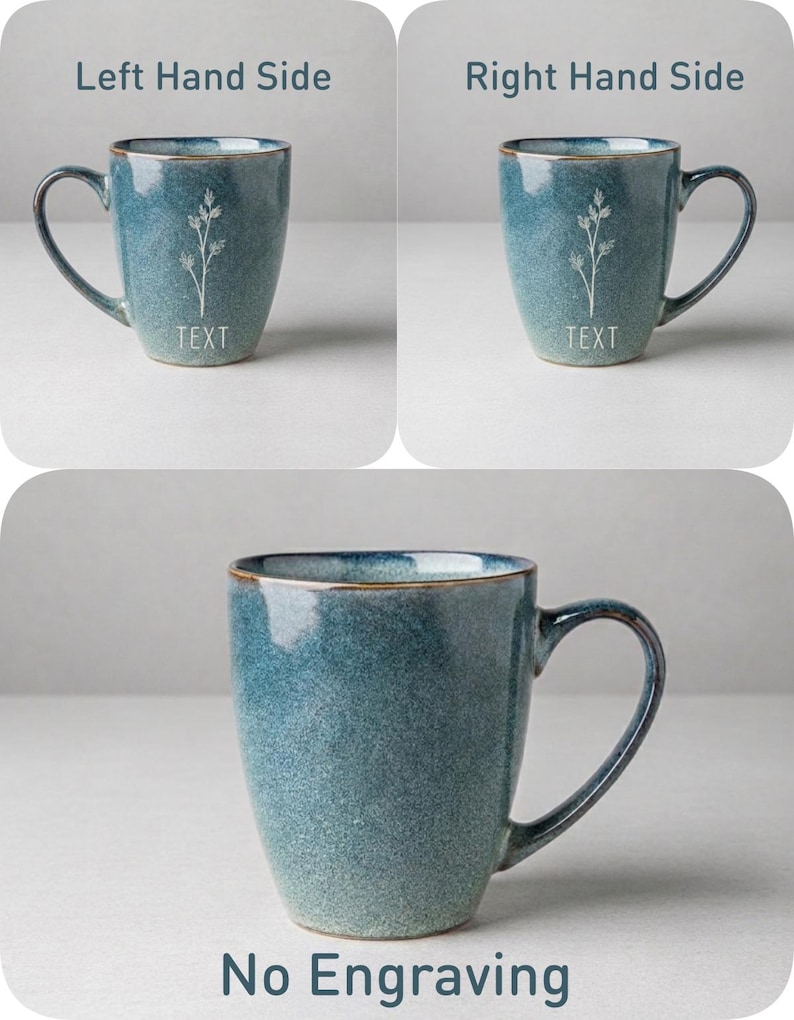 Taza de café estilo bohemio grabada personalizada, grande, regalo de decoración bohemio personalizado para abuela mamá imagen 2
