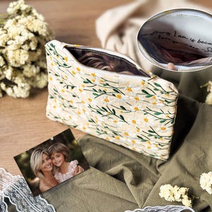 Custom Photo Lining Purse, Personalized Gift for Mom, Mother of the Bride Clutch, Wedding Keepsake Bag, Handmade Bridal Bag, Wedding Purse