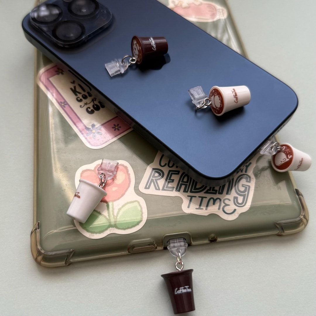 Coffee Ereader Charms, Teacup Phone Charms, Coffee Cup Mug Charm ...