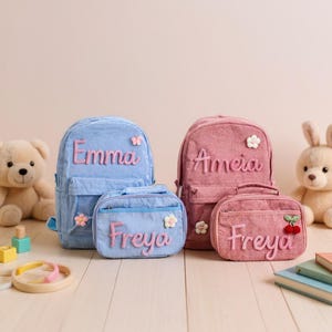Mochila infantil personalizada para lancheira - Mochila leve e durável para crianças pequenas - Alças ajustáveis - Mochila infantil para livros