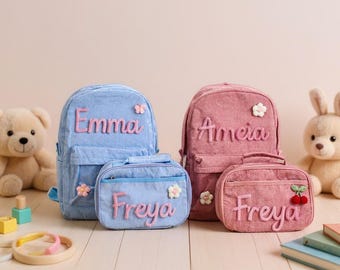 Gepersonaliseerde kinderrugzak lunchtas - lichtgewicht duurzame boekentas voor peuters - verstelbare riemen - boekentas voor peuters