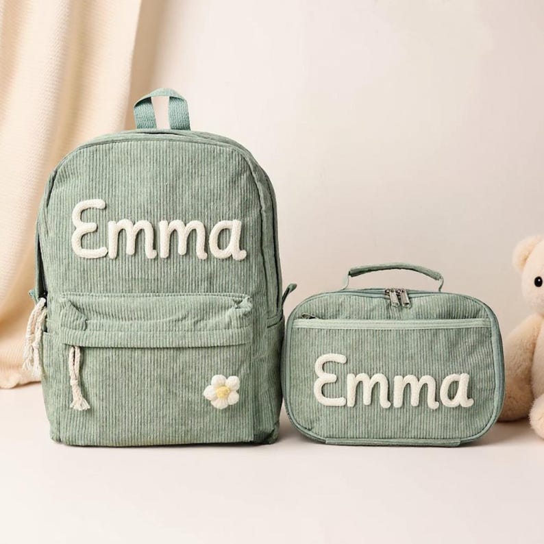 Personalized Kids Backpack Lunch Bag - Lightweight Durable Toddler Book ...