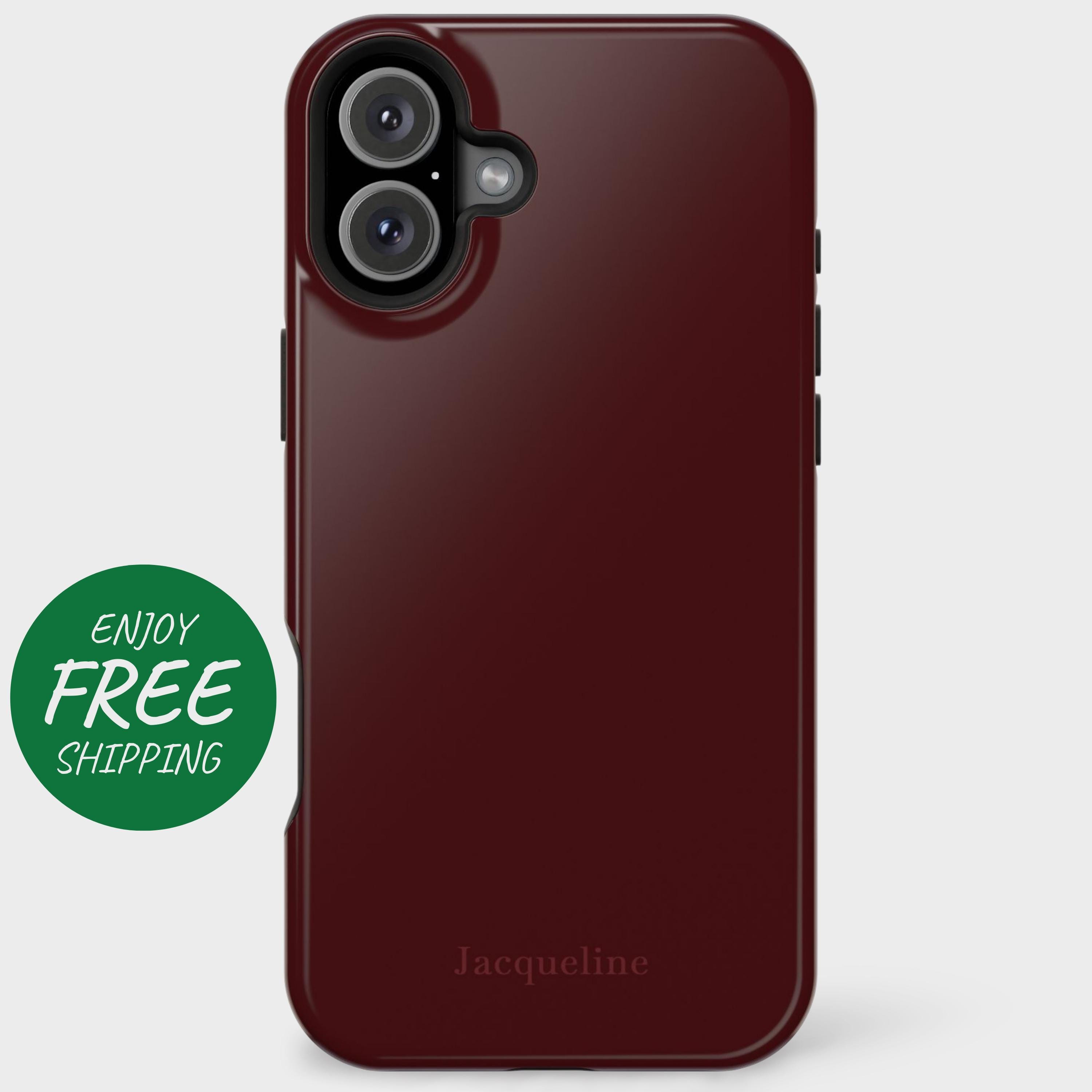 Burgundy Phone Case - Etsy