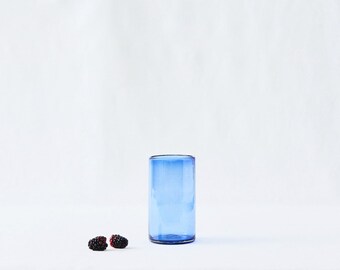 Handcrafted Tinted Recycled Glassware: Everyday Water Glasses, Set of 4
