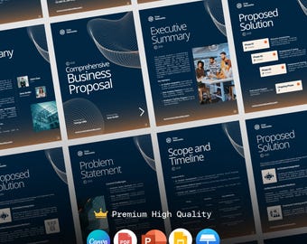 Editable Canva Business Proposal Template | Client Proposal for Tech, SaaS, Services, Consultants, Startups, Freelancers