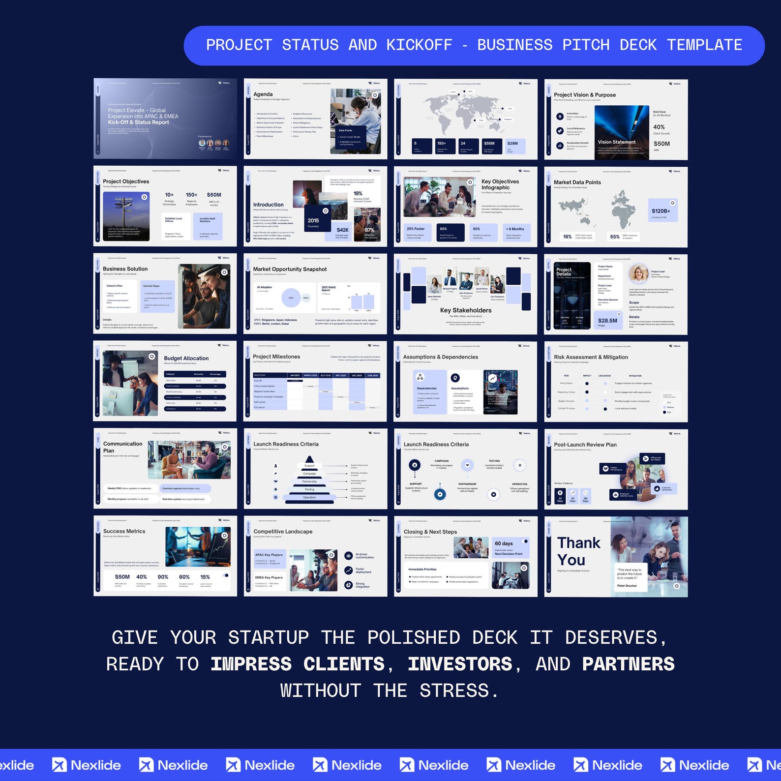 Project Kick Off Presentation Example Project Kick-off Presentation Template: Modern Business Slides (canva ...