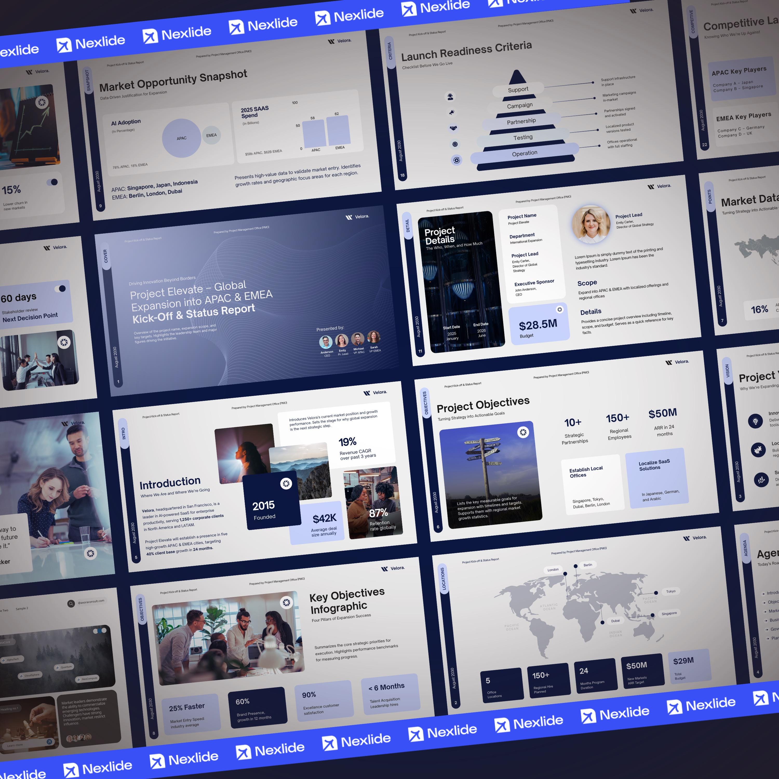 Project Kick Off Presentation Example Project Kick-off Presentation Template: Modern Business Slides (canva ...