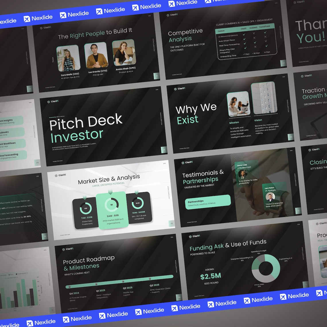 AI Startup Pitch Deck Template: Investor Funding Slides (canva & PPT ...