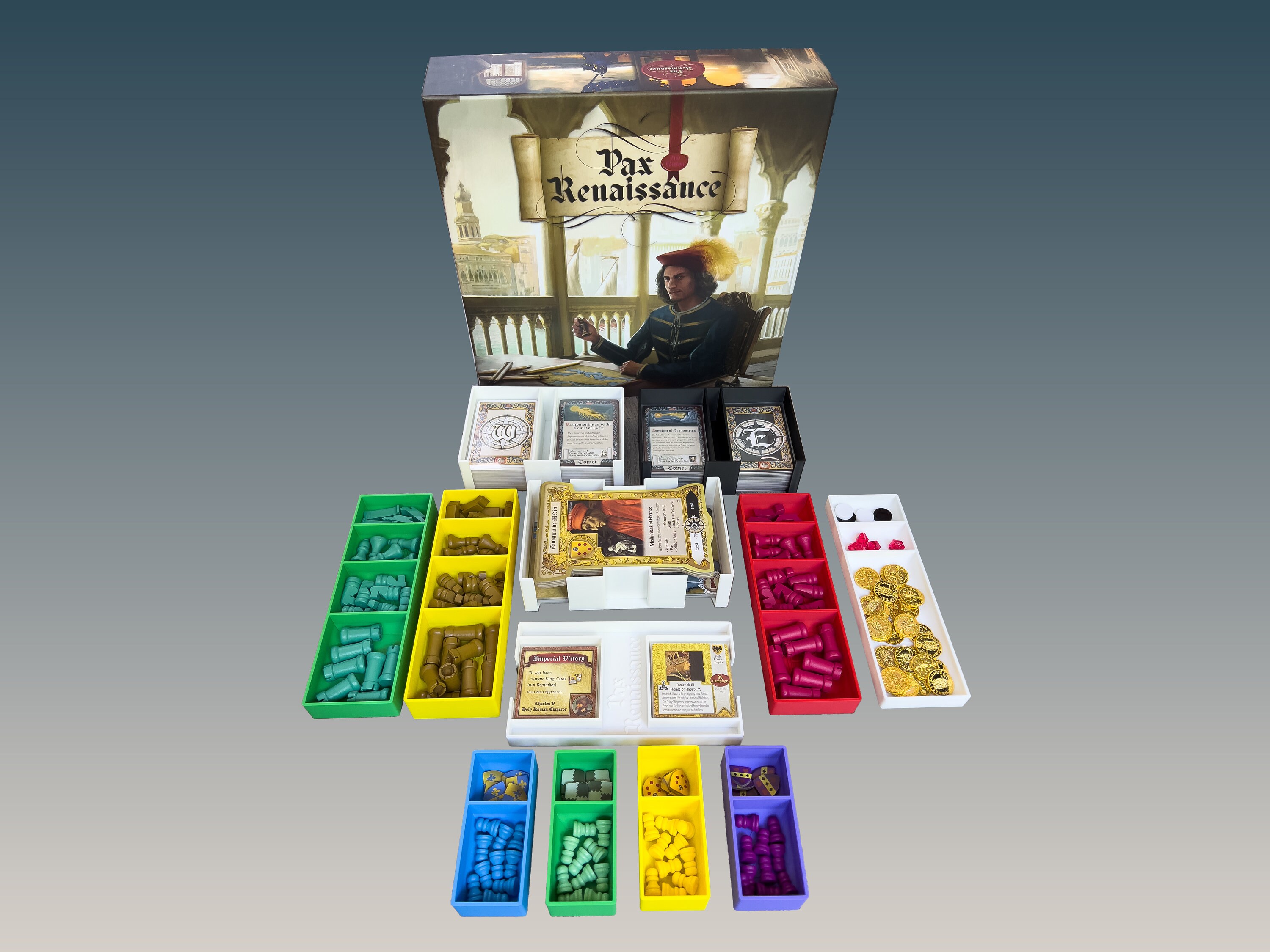 Pax Renaissance 2nd Edition & Age of Reformation Box Insert Organizer ...