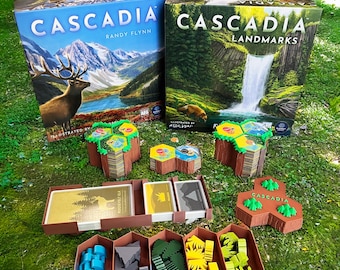 Inserto para la caja organizadora de la expansión temática Cascadia and Landmarks