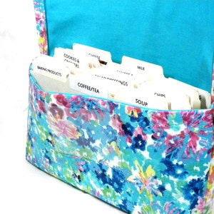 Coupon Organizer - Coupon Holder - Coupon Bag - Coupon Binder - Purse Organizer - Receipt Holder - Watercolor Floral Fabric