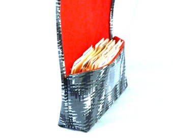 Coupon Organizer Holder, Coupon Wallet, Coupon Carrier Modern Chevron Heavy Duty Fabric