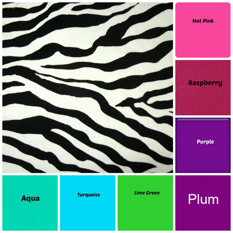 Coupon Purse Organizer Zebra Fabric with Turquoise Lining image 4