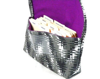 Coupon Organizer Holder, Ready to Ship, Coupon Wallet, Coupon Carrier Modern Chevron Heavy Duty Fabric