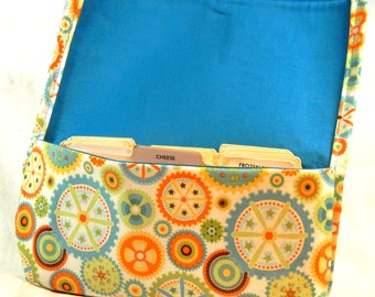 Waterproof Coupon Organizer, Coupon Holder, Ready to Ship, Coupon Wallet, Receipt Holder, Purse Organizer, Floral Circles